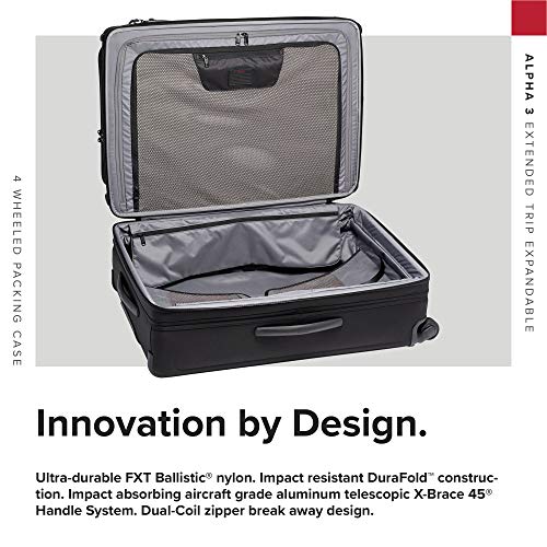 Tumi Alpha 3 Extended Trip Expandable 4-Wheeled Packing Case Suitcase - Great For Extended Travel Of Shared Packing - Rolling Luggage For Men And Women - Anthracite #TOP2