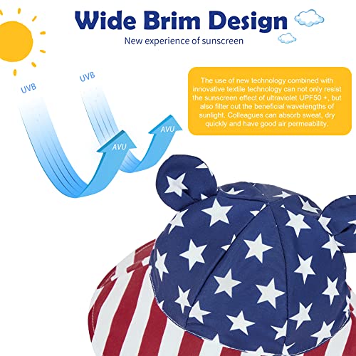 Zando Baby Sun Hat UPF 50+ Toddler Sun Protection Bucket Hats for Boys Girls Infant Wide Brim Beach Hat Baby Bucket Hat 0-4T2