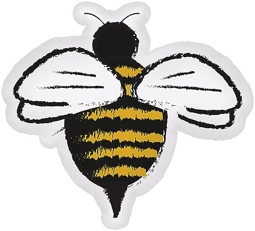 Cuspilo Bee Shaped Pillow, Decor Shaped Soft Pillow Inserts for for Bedroom Living Kids Room Sofa Office Car, 12