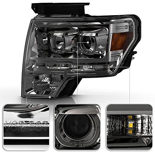 ACANII LED Halo Projector Headlights for 2009-2014 Ford F-150 - Image 5