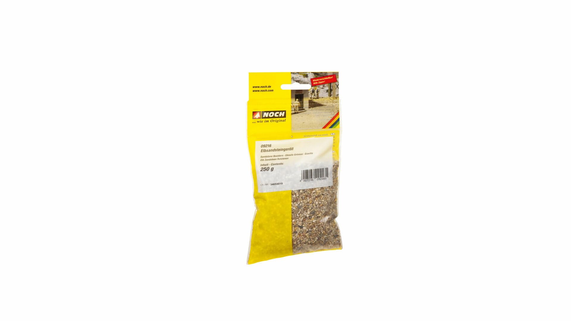NOCH 09216 - H0, TT, N, Z Elbe Sandstone Gravel, 250 G - New