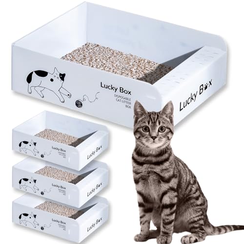 Caja de arena desechable para gatos 16.5 x 13 x 5.1 in miniatura 1