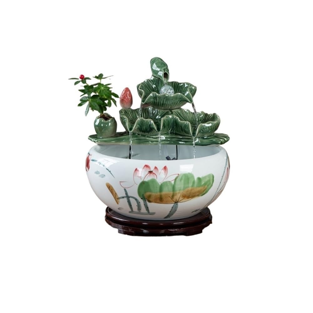 Water Feature Tabletop Fountain Indoor Water Feature Meditation Decor Sound Relaxation Ornament Indoor Fountains