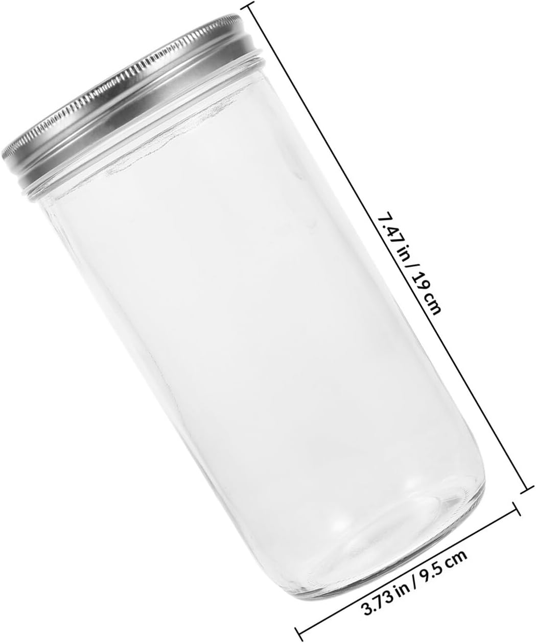 36oz Airtight Glass Storage Jars with Lids, 2pcs Food Storage Canisters for Home Kitchen, Glass Containers for Spices, Grains, Honey, and Pantry Organization