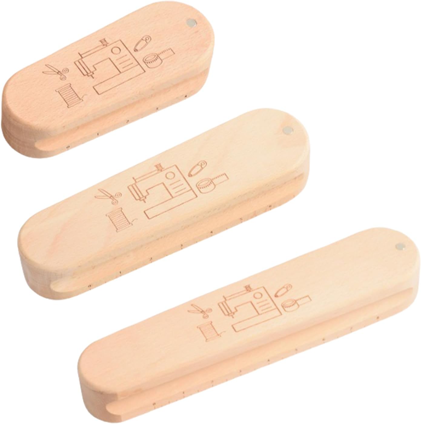 Wood Tailors クラッパー キルター スケール付き 実用的な縫製ツール キルティング縫製用 多機能クラッパー テーラー ク