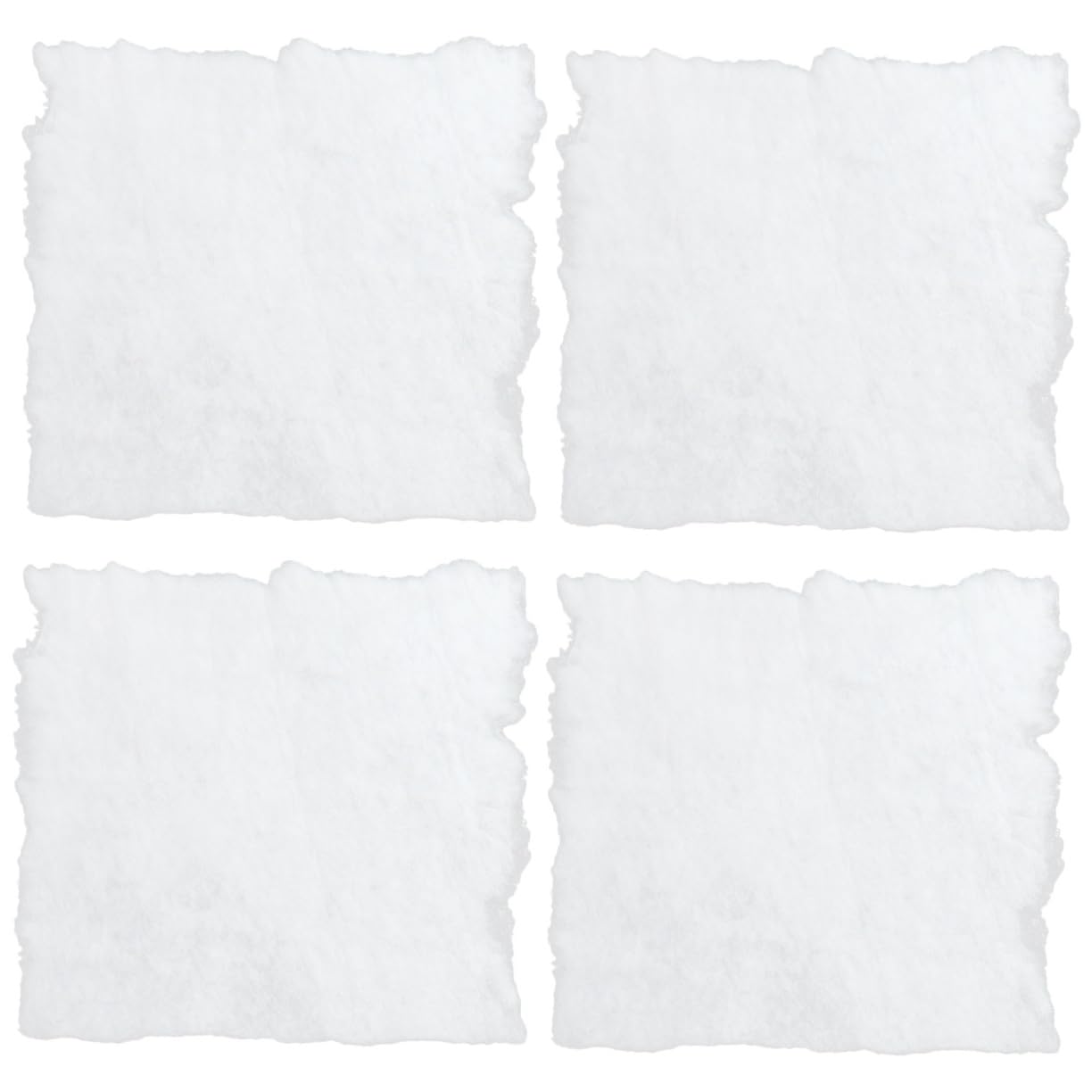 PRETYZOOM 4 Stück Schneedecke kunstschnee Artificial Snow weihnatsdeko Christmas decoations Urlaub Schnee dekorieren Weihnachtsdorf Schnee Kunstdecke weihnachtsdorf zubehör das Haustier Weiß
