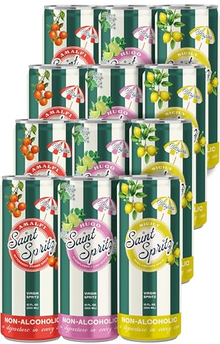 Saint Spritz Virgins Variety Pack (12-Pack) | Italian Non Alcohol...