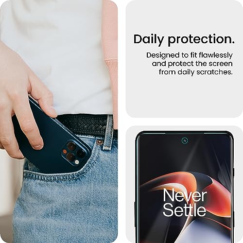 Image of FIRST MART TPU Screen Protector for OnePlus 11r / Oneplus 11 - Unbreakable Membrane Protection, Case Friendly Coverage, Bubble-Free, Edge to Edge Coverage [ 1 Pack]