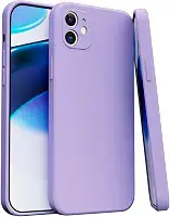 Capa Case Capinha Para iPhone 11 Silicone Aveludada Com Forro aveludado Premium (LILAS)