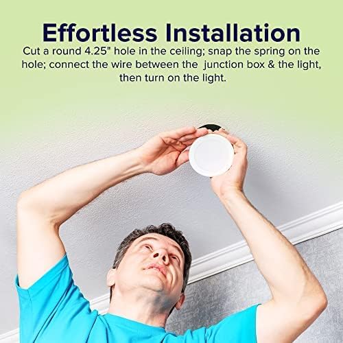 3MW LED Pot Lights 4 Inch Recessed LED Spotlights 9W 700LM | LED Ceiling Lights with Junction Box | Dimmable LED Lighting | Plafonnier LED I Slim Fast I ETL and Energy Star Certified (3000K, 40 Pack)