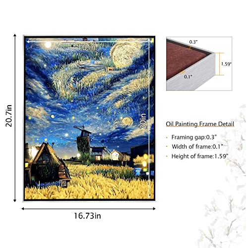 Diy Metal Floater Oil Painting Frame Aluminum Assembled Picture Canvas Frame For Tabletop Display And Wall Decoration - With Accessories,No Canvas Or Mat… (Silver(1Pcs), 16X20) #TOP3