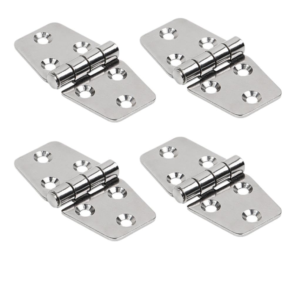 Ezqebrmdr Onecolor Door Hinges 4 Pack Marine Grade 316 Stainless Steel 76X38mm Compatible With Boat Windows