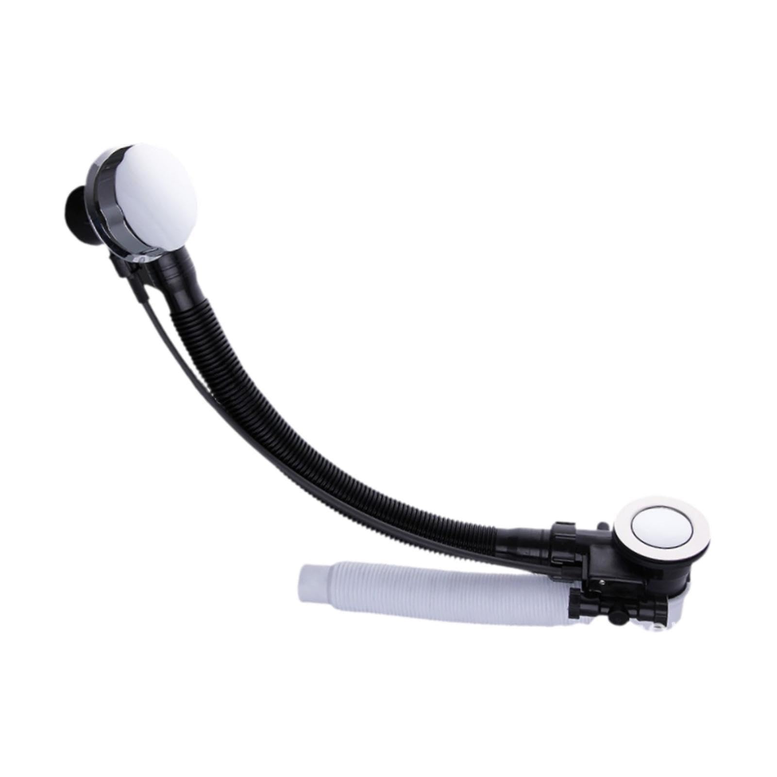 Tubo de Desagüe para Bañera, de Desagüe Universal con Rebosadero para Bañera, Desagüe Flexible para Baño, Aseo, Distancia Entre