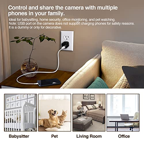 Wiwacam Spy Camera Charger - Wifi 4K Ultra Hd Small Nanny Surveillance Wireless Cam With Remote View, Motion Detection, Sd Card Slot (Mw6 Model) #TOP6