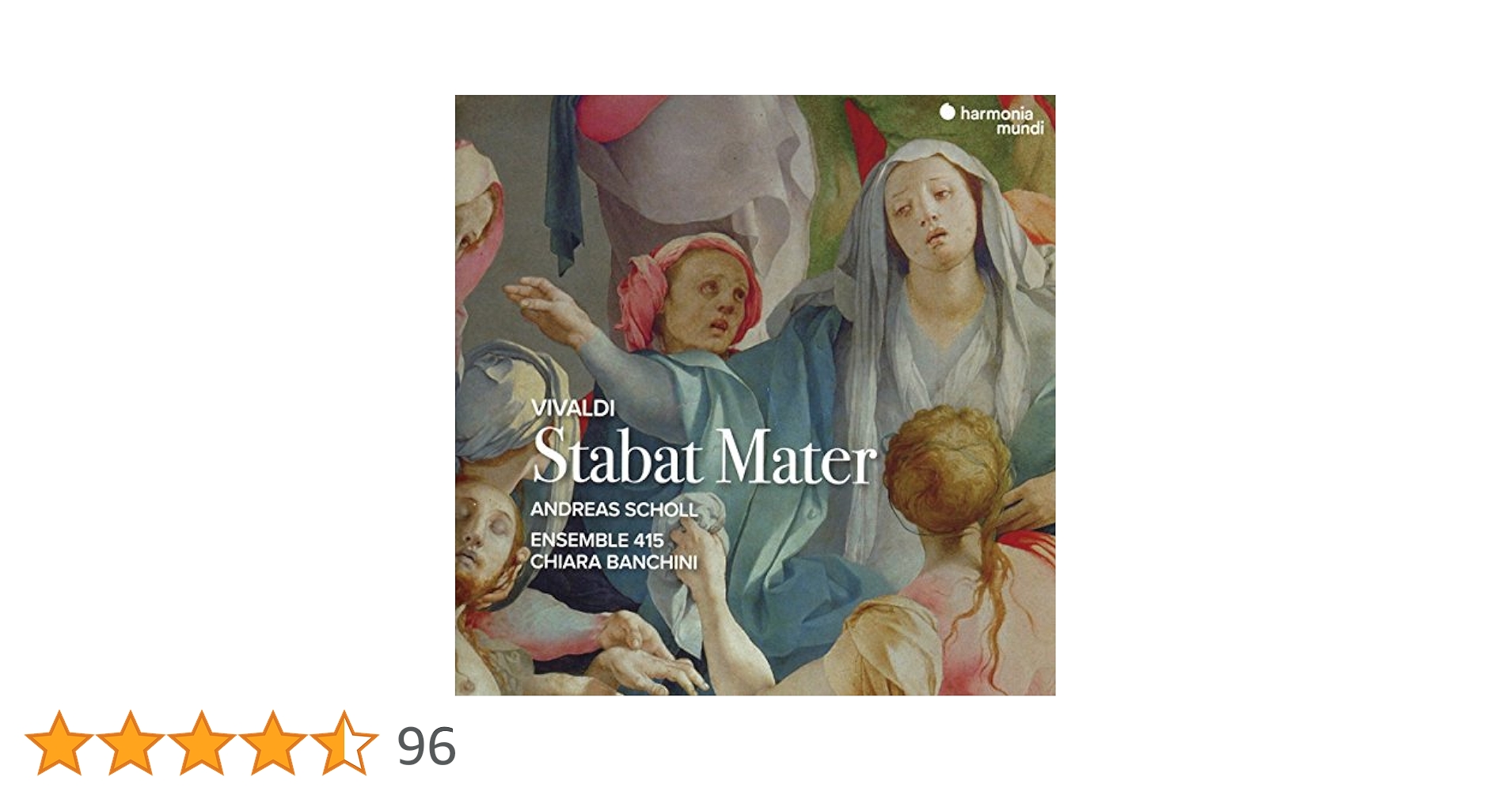 【中古】 Vivaldi； Stabat Mater Vivaldi ,Scholl ,Banchini ,Ensemble415 Vivaldi, Andreas Scholl, Ensemble 415 • Chiara Banchini