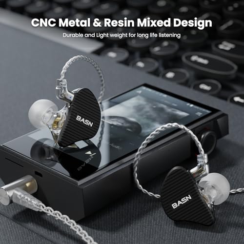 Image of BASN Mix-PD in Ear Monitor,Planar Driver+Dynamic Driver 2-Pin Cable, Black