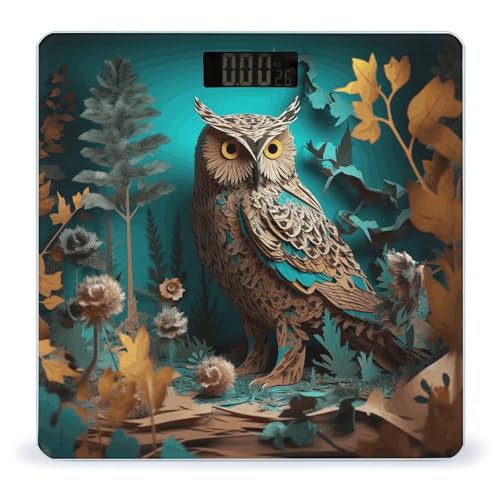 Báscula digital para cuerpo Owl con pantalla LCD grande
