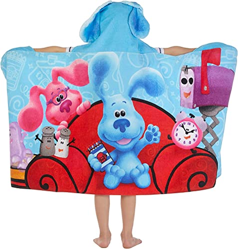 Blues Clues Bath/Pool/Beach Soft Cotton Terry Hooded Towel Wrap, 24 In X 50 In #TOP23