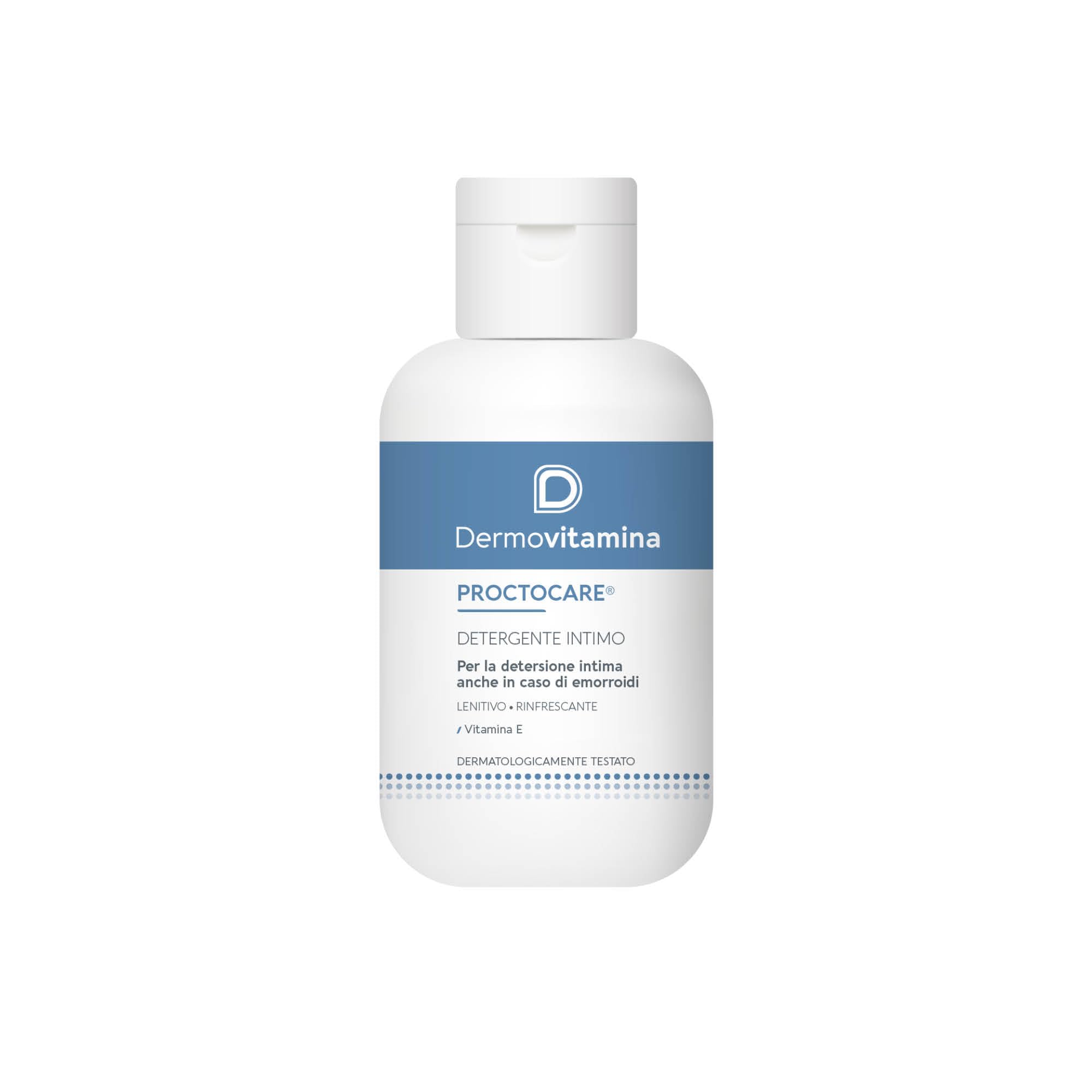 Dermovitamina Proctocare Detergente Intimo - Igiene Intima anche in caso di Emorroidi - Sapone Intimo Lenitivo e Rinfrescante - Con Vitamina E e Proteine d'Avena - Deterge con Delicatezza - 150ml