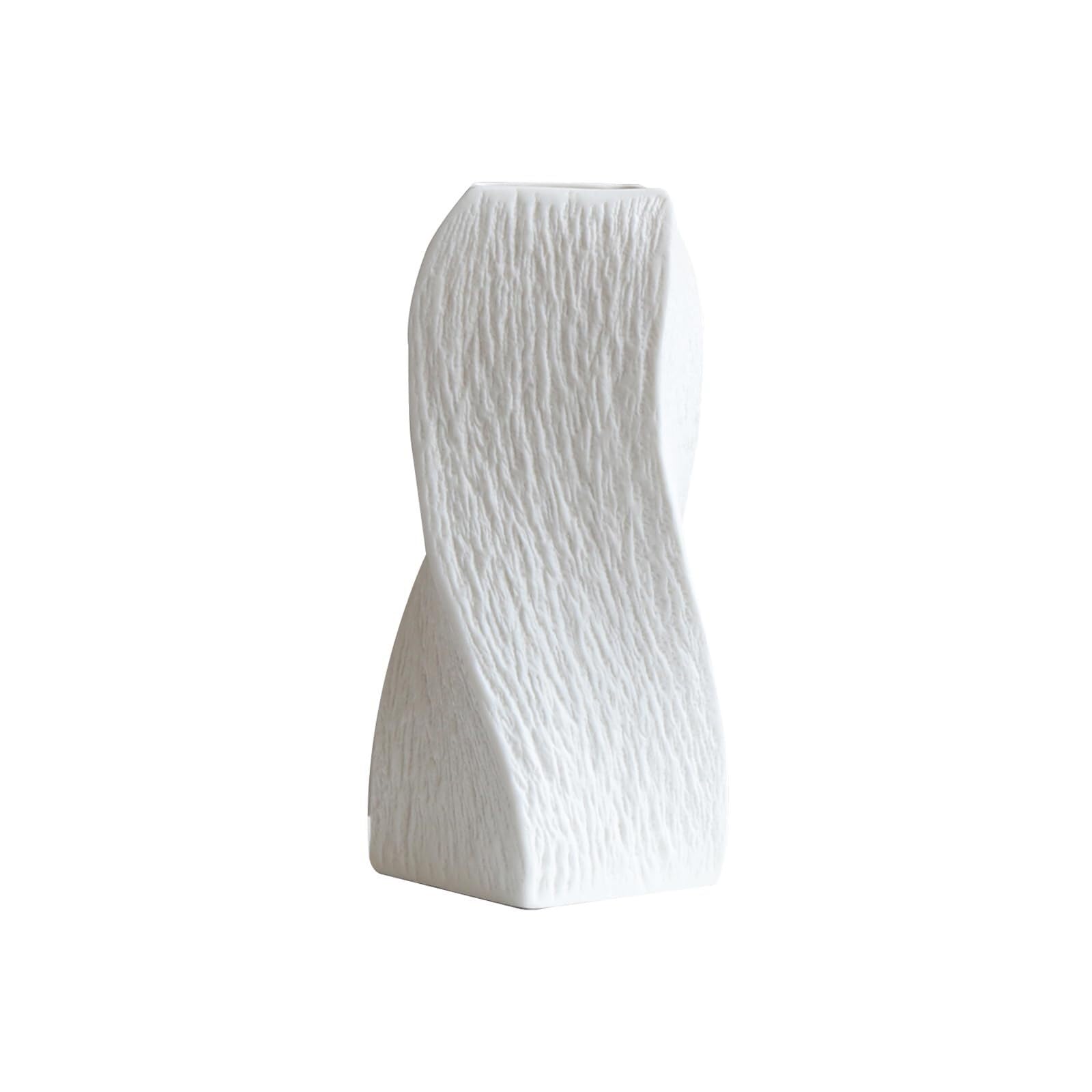 Modern Farmhouse Decor Ceramic Vase Tulips Or Tabletop Decoration Gifts for Couples(7.2 * 4.5 * 20CM)