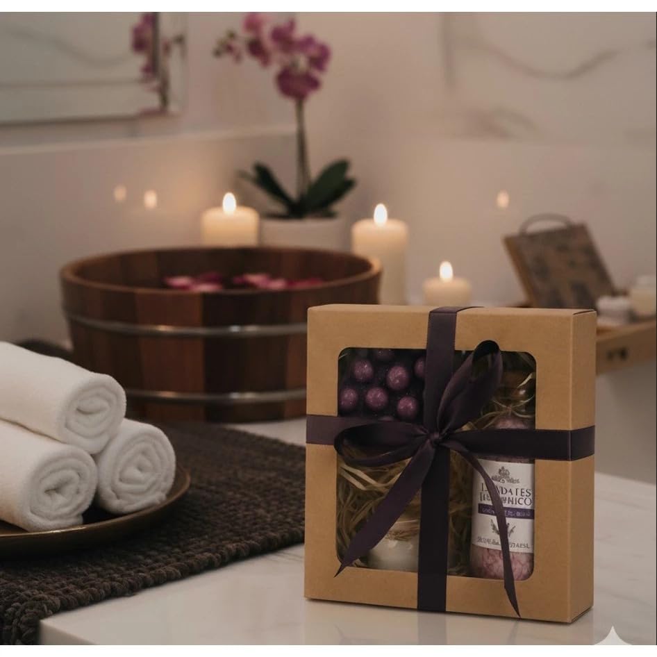 Kit presente SPA mini com Vela + Escalda pés + Sabonete Massageador