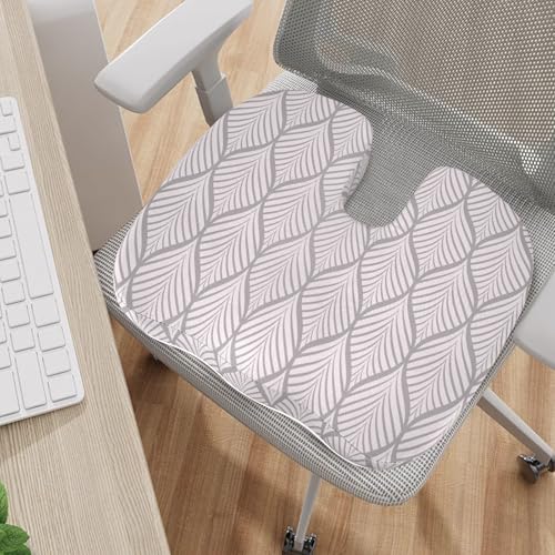 Image of Tailbone Pain Relief Cushion, Memory Foam Seat Cushion for Coccyx Sciatica Pain Pressure Relief Office Desk Chair