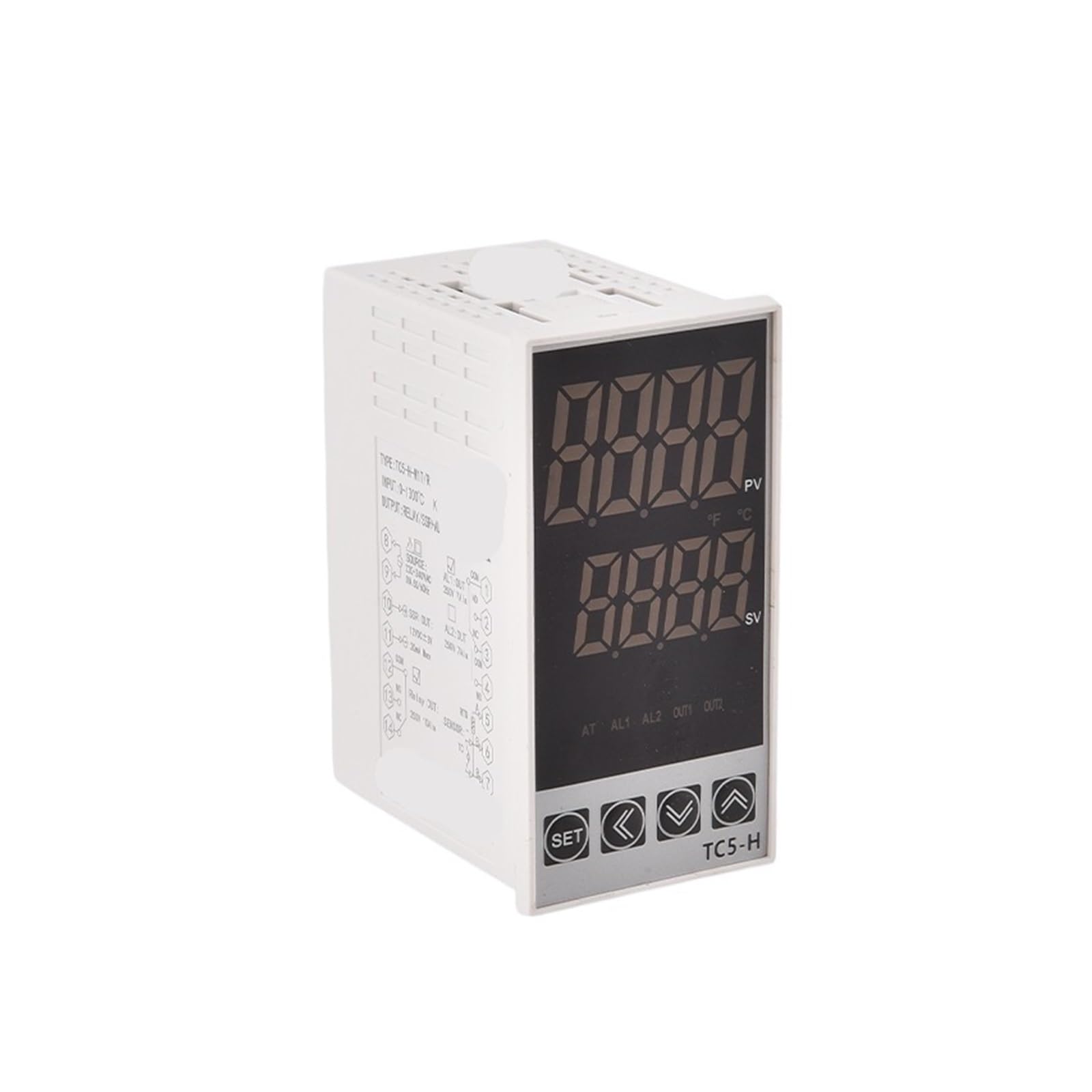XGTEAHHC Tc5 Series Intelligent Digital Display Temperature Controller Ac220-240v Input Double Output Pid Control Thermostat