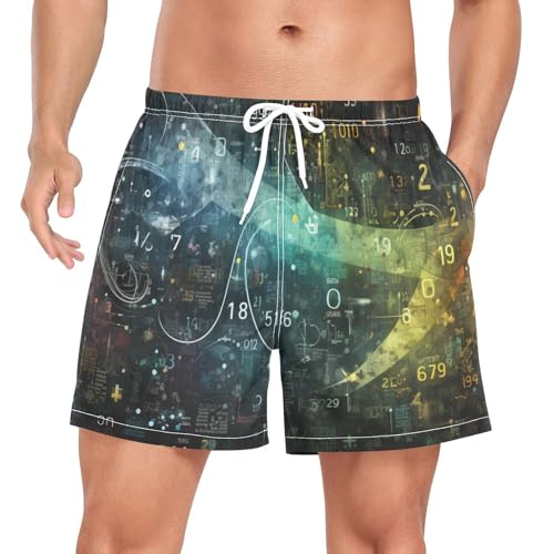 Short de bain respirant mathématiques homme qualité supérieure