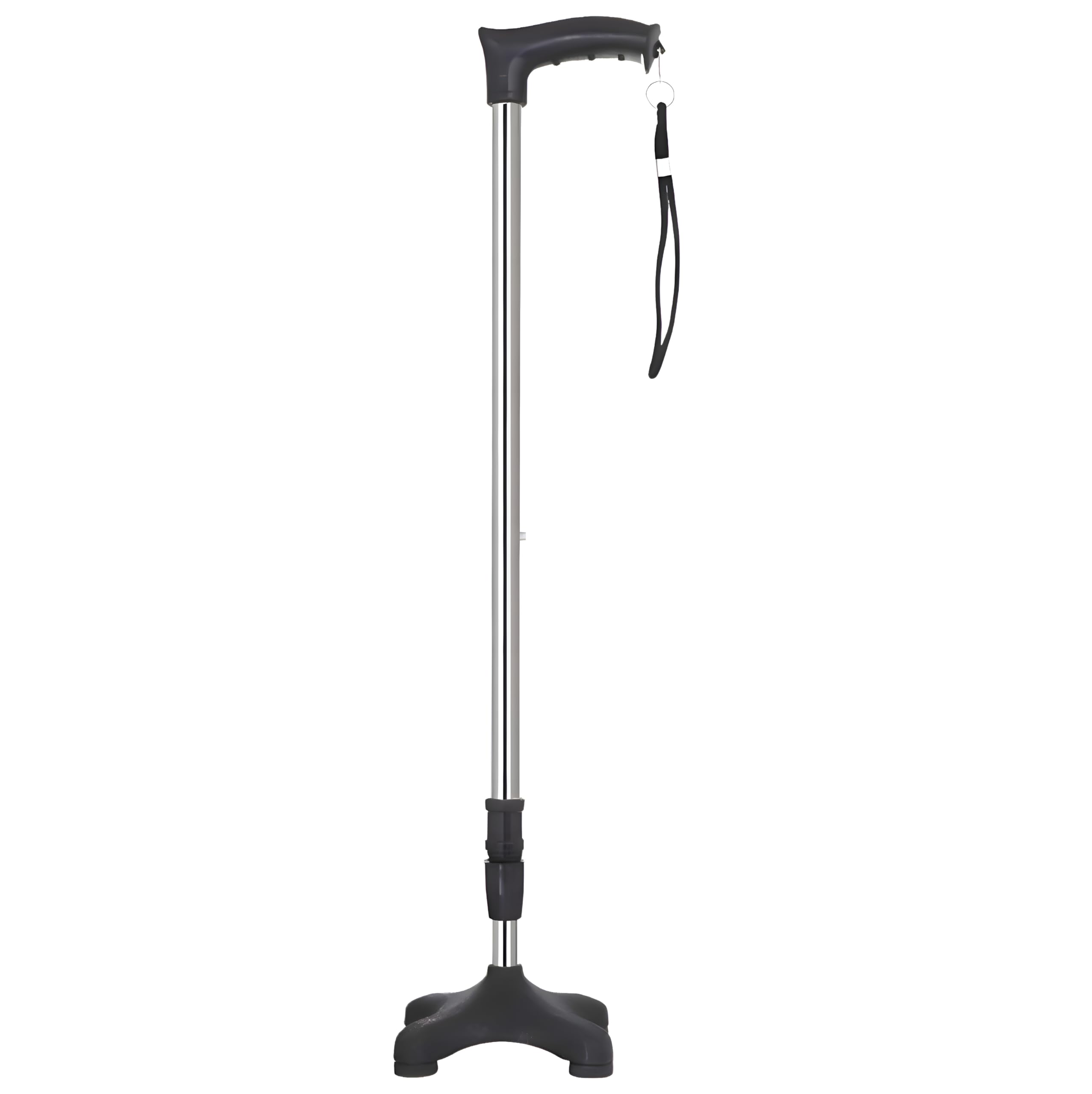 generic Strong Walking Stick with Adjustable Height, Mild-Steel Body, Light Weight for Men/Women, Patients, Old People (Base)-picture-16