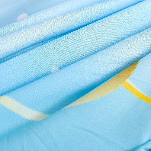 Roscloud Girls Mermaid Scale Bed Sheet Sets Twin Size - 2Pc Rainbow Pearl Diamond Stars Kids Fitted Sheet（Fitted Sheet X 1 Fpillowcase X 1） #TOP4