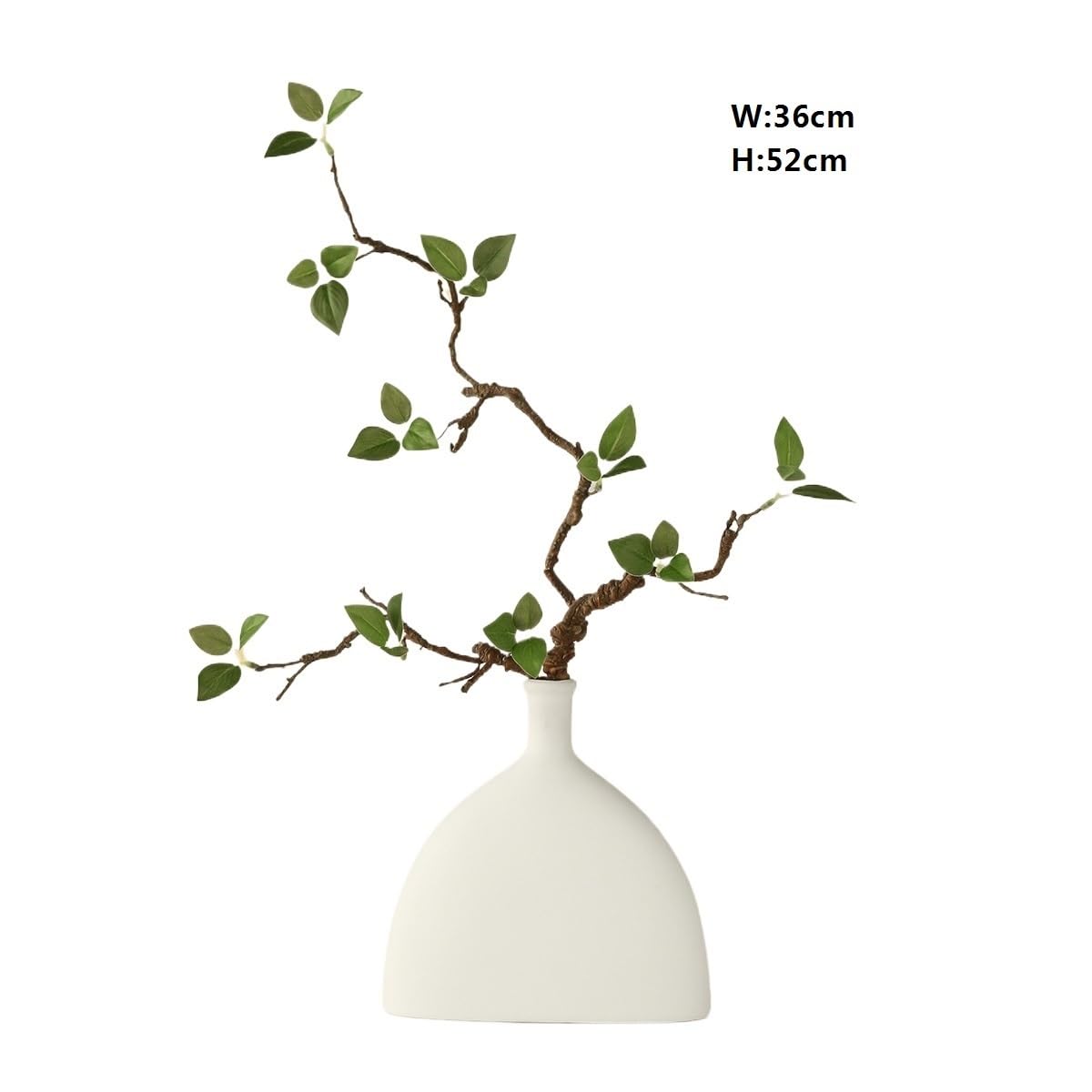 Kompozycje Kwiatowe Roślina symulująca salon biuro dekoracja aranżacja ceramiczny wazon zielone pąki Wesela