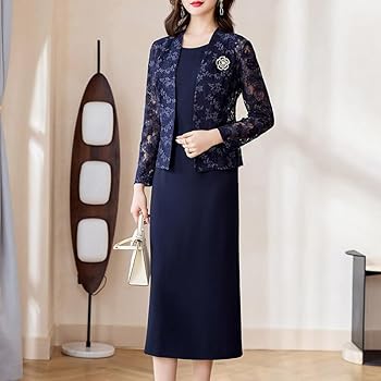 Amazon | [TRVELBETT] 結婚式 親族 フォーマルドレス 50代