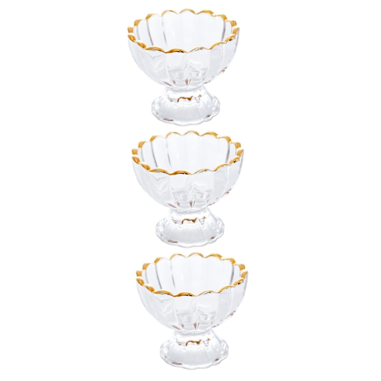 Garneck 3 Pz Coppa Gelato Bicchieri Da Gelato Ciotola Di Punch Bicchieri Trasparenti Dessert Ciotolina Coppette Gelato Tazze Del Deserto Tazza Di Budino Decorazioni Di Frutta Bicchiere