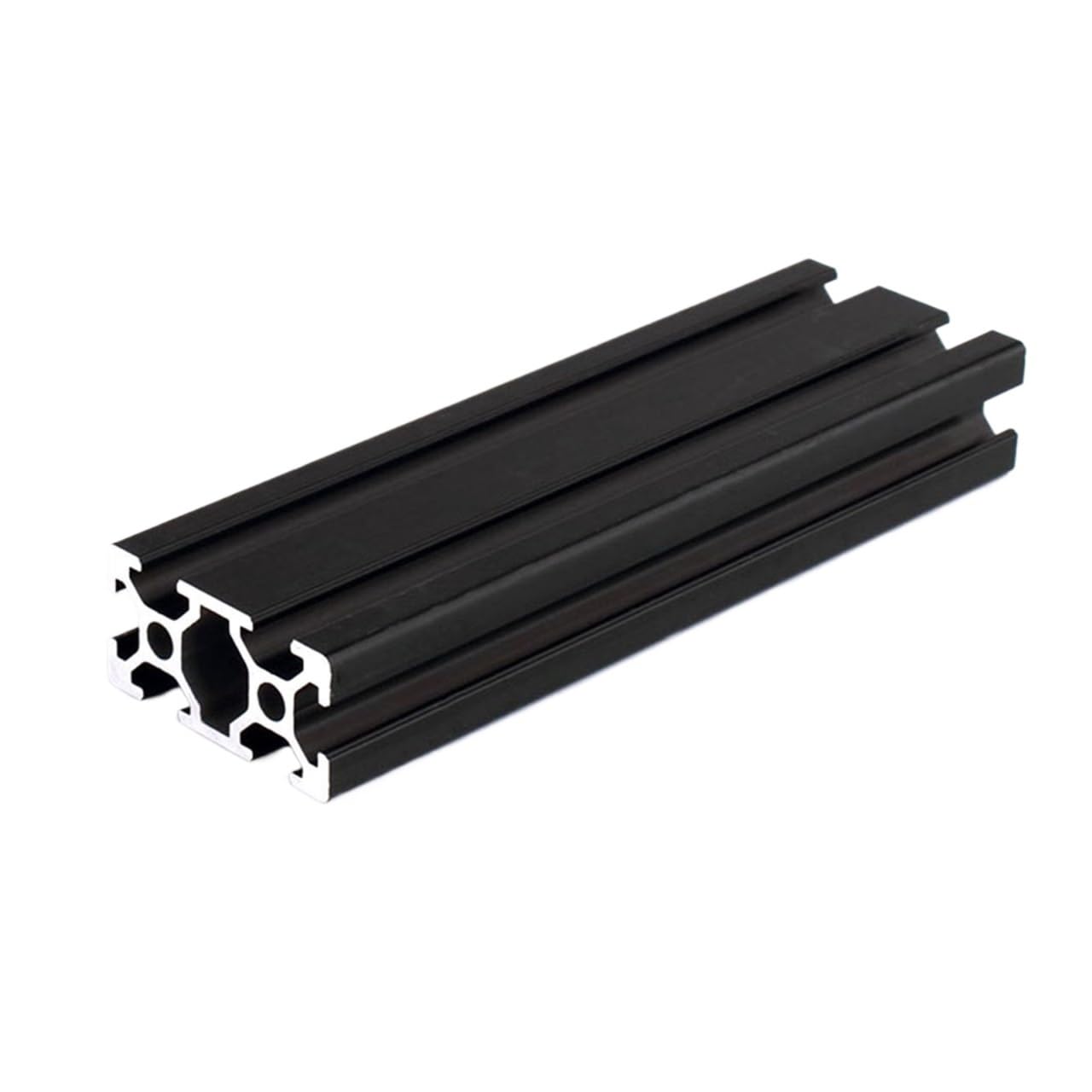 2020 2040 3030 2080 Aluminum Profile 100mm to 800mm Linear Rail Extrusion CNC 3D Printer Parts(T-2040 Black,650mm)