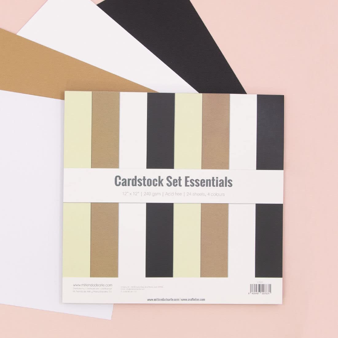 Craftelier - Cardstock Pack, White, 12" x 12" - Image 2