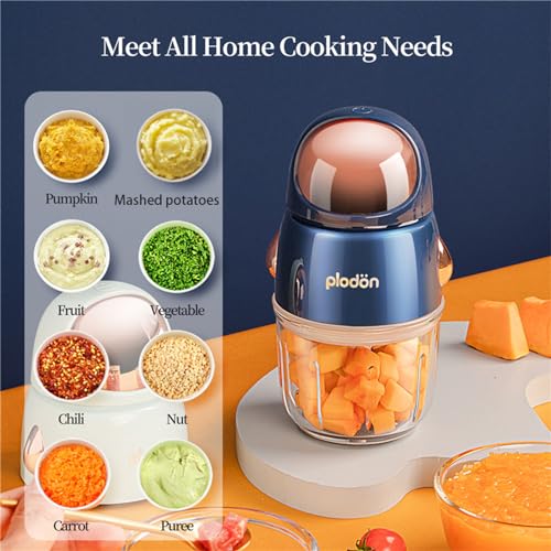 Plodon Baby Food Maker Mini Cute e Pequeno Processador de Alimentos Purê Liquidificador Chopper 300m