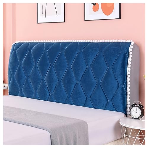 Housse de tête de lit rembourrée flanelle universelle verte 120cm