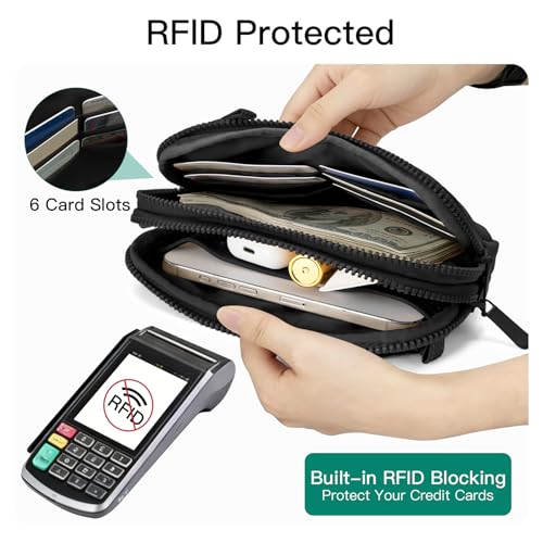 Gitus Puffer Crossbody Purse Wristlet w/ RFID Blocking (various) - image 3