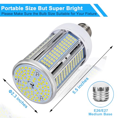 50W 400W Equivalent Daylight White LED Corn Bulb for Home Garage Lighting