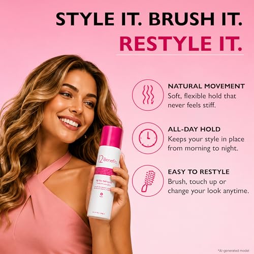 12 Benefits Flexible Hold Hairspray, Volume & Humidity miniatura 4