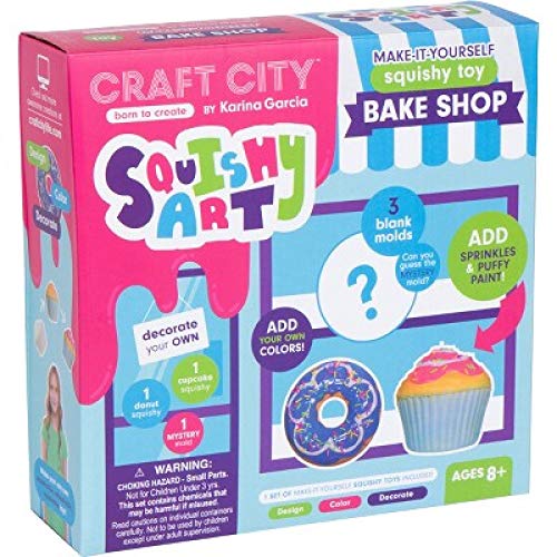 Craft City Karina Garcia DIY Kit for Squishy Art Bake Shop | Make Your Own Toys | Ages 8+