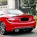 Tcvnmr Car Tail Wings for Mercedes Benz SLK R172 2011-2015,Car Rear Roof Boot Spoiler Wing Spoiler Rear Wing Accessories,A-Black