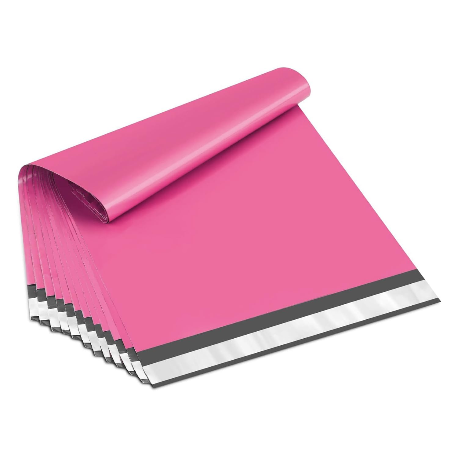 PSBM Pink Poly Mailers, 7.5x10.5 Inch, 1000 Pack, Glamour Shipping Mailers, Peel and Seal Strip Adhesive Envelopes