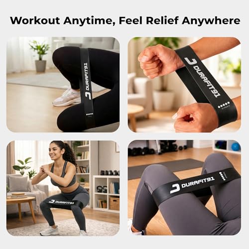 Image of Resistance Bands Set of 3(Medium to Ultra Heavy) Booty Bands for Unisex | Mini Loop Hip Bands for Toning Glute, Leg & Squat Training | Exercise Bands for Gym, Yoga, Pilates, Fitness