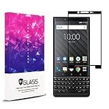Blackberry KEY2 Screen Protector, TOPTJ Tempered Glass Screen Protector [Full Screen Coverage] Anti-Scratch, Bubble Free for Blackberry KEY2 (Black)