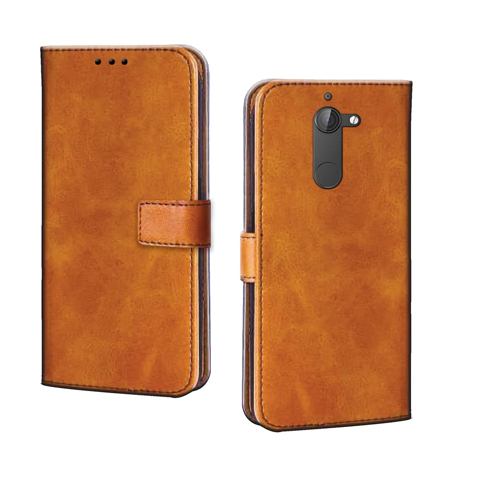 Pinaaki Enterprises 10 Or E Flip Case | with Card Pockets | Wallet Stand |Complete Protection Flip Cover for 10 Or E-Mango