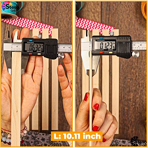 Popsicle Stick Assorted Sizes - Wooden Jumbo Popsicle Stick Craft For Kids Wood - Multi Wooden Sticks Small Variety Size Assortment Kit… #TOP5