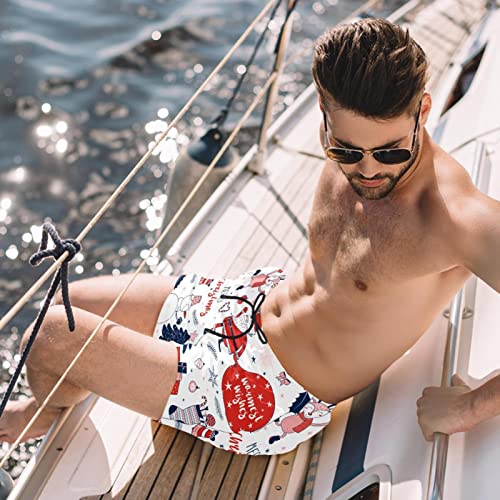 Short de plage à séchage rapide JDEZ pour un Noël au soleil
