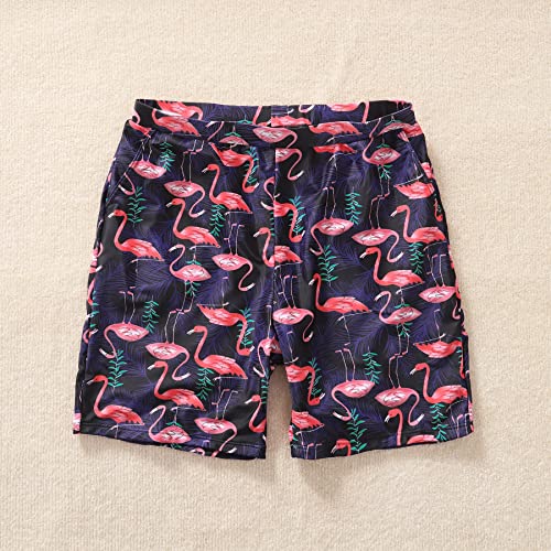 Family Matching High Waisted Bikini Swimsuit 2 Piece Mommy and Me Ruffled Flounce Swimwear4