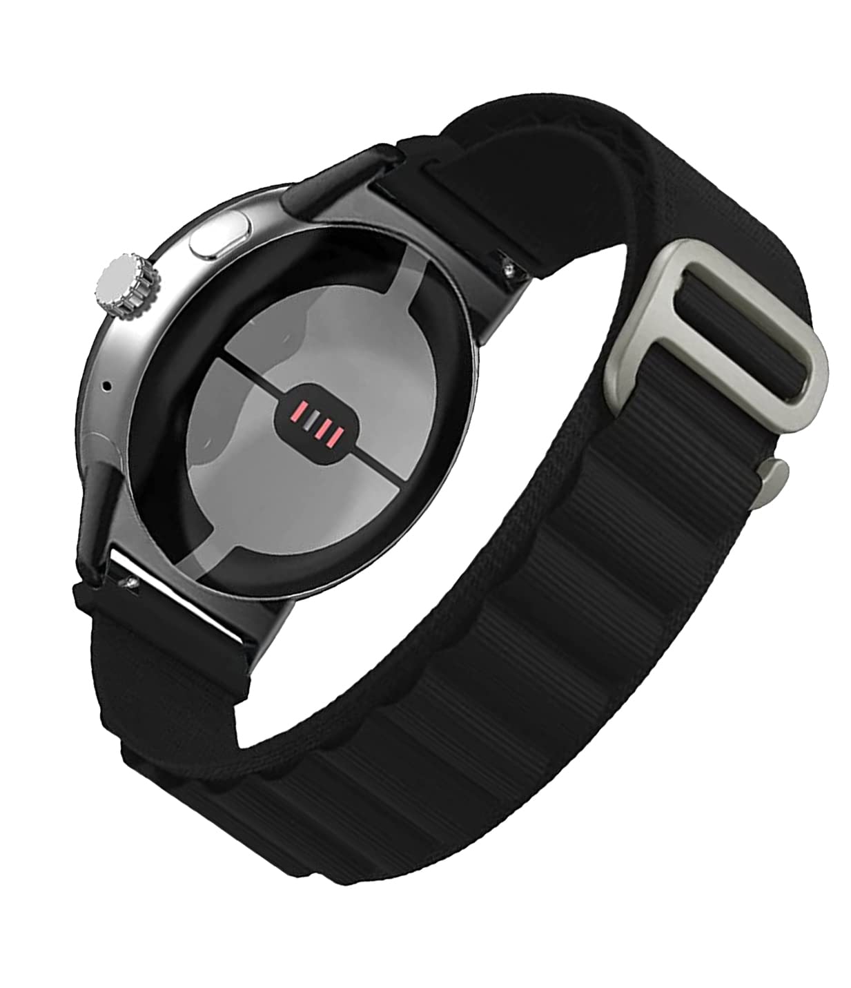 STRAPY 22mm with G-Hook Buckle Nylon Strap Replacement Belt Band for Fossil Gen 5 Garrett Watch, Alpine Straps for Men Women (Black) (Black) (B0CQYZMBFV) Amazon Price History, Amazon Price Tracker